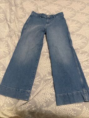 H&M high rise wide leg jeans